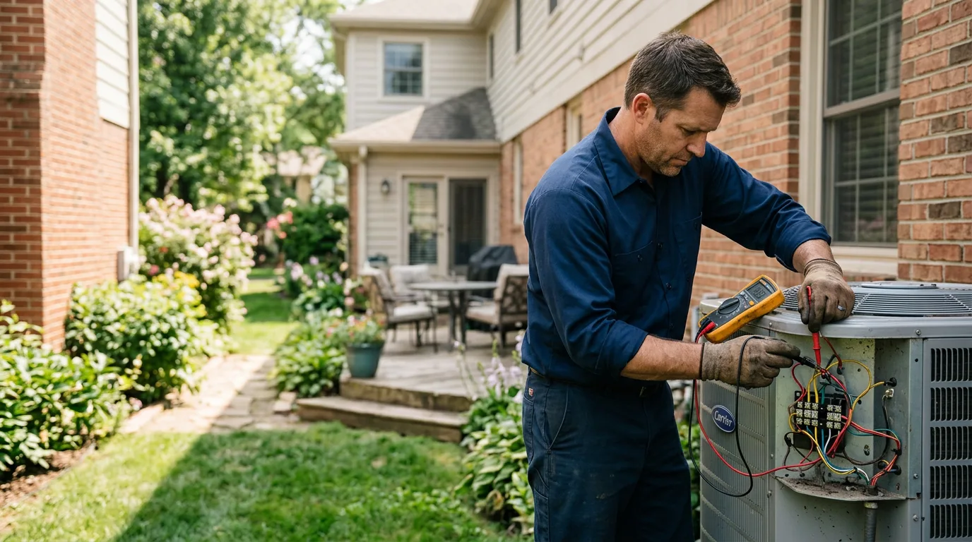 HVAC technician working near Mount Carmel, UT